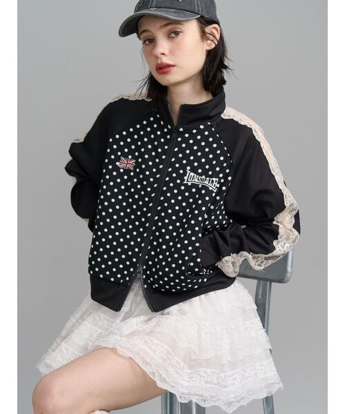 jouetie(ジュエティ)の「【LONSDALE×jouetie】トラックジャケット(ジャージ・レディース・グレー/ネイビー/ブラック・MEDIUM)」の6枚目の写真