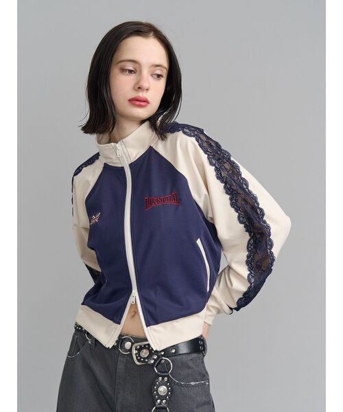 jouetie（ジュエティ）の「【LONSDALE×jouetie】トラックジャケット（ジャージ・レディース・グレー/ネイビー/ブラック・MEDIUM）」の16枚目の写真