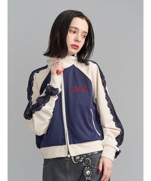 jouetie（ジュエティ）の「【LONSDALE×jouetie】トラックジャケット（ジャージ・レディース・グレー/ネイビー/ブラック・MEDIUM）」の13枚目の写真