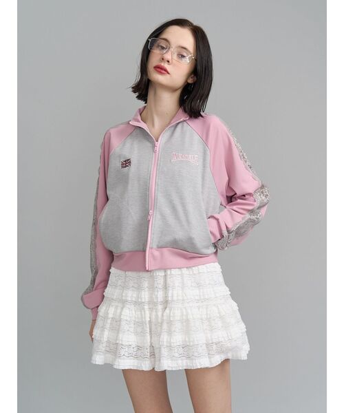 jouetie（ジュエティ）の「【LONSDALE×jouetie】トラックジャケット（ジャージ・レディース・グレー/ネイビー/ブラック・MEDIUM）」の22枚目の写真