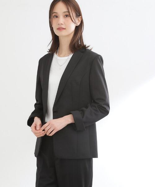 Reflect(リフレクト)の「【SS-4Lサイズ/UVカット/接触冷感】匠ジャケット/ロングテーラード(テーラードジャケット・レディース・ネイビー/ネイビー系5/ブラック・11/09/07/05/13/15 /17)」の5枚目の写真