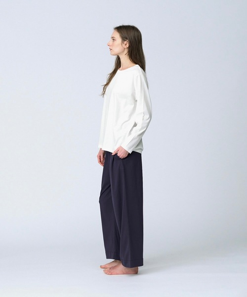Foo Tokyo(フートーキョー)の「【ウィメンズ】シルクコットンロングスリーブTシャツ ホワイト S(Tシャツ/カットソー・レディース・ホワイト・M/S)」の3枚目の写真