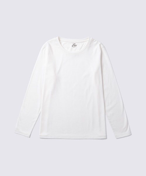 Foo Tokyo(フートーキョー)の「【ウィメンズ】シルクコットンロングスリーブTシャツ ホワイト S(Tシャツ/カットソー・レディース・ホワイト・M/S)」の5枚目の写真