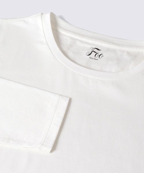 Foo Tokyo(フートーキョー)の「【ウィメンズ】シルクコットンロングスリーブTシャツ ホワイト S(Tシャツ/カットソー・レディース・ホワイト・M/S)」の6枚目の写真