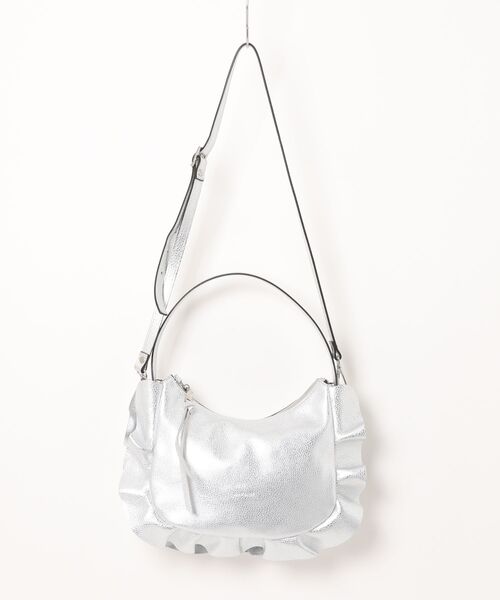 RIPANI(リパーニ)の「【RIPANI】サイドフリルホーボーバッグミディ(Q66402)(ハンドバッグ・レディース・シルバー・ALL)」の8枚目の写真