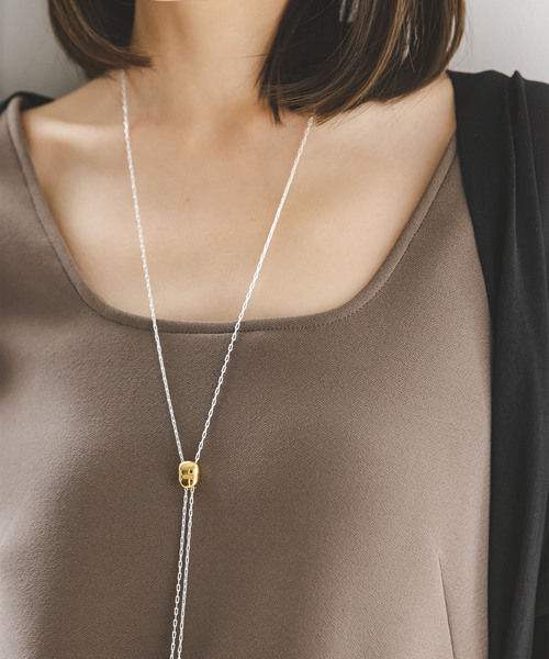 in mood（インムード）の「in mood/インムード SLIDE chain necklace（ネックレス・レディース・シルバー・FREE）」の3枚目の写真