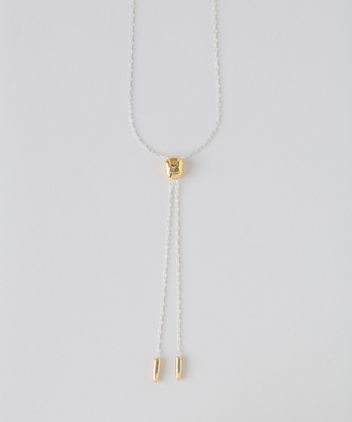 in mood（インムード）の「in mood/インムード SLIDE chain necklace（ネックレス・レディース・シルバー・FREE）」の4枚目の写真