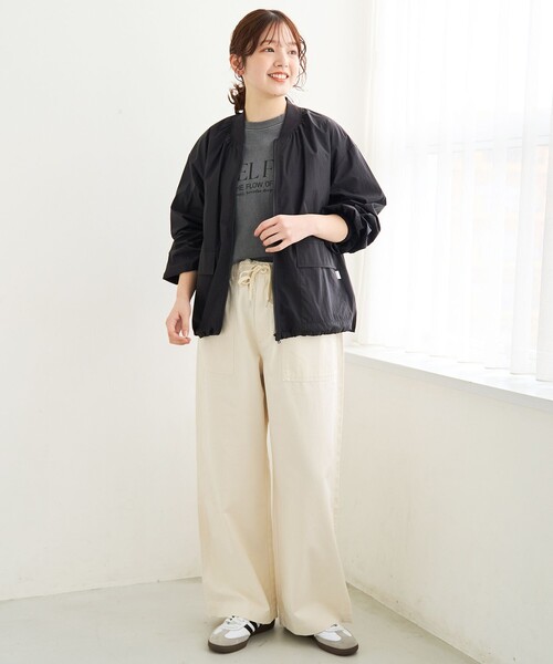 coen(コーエン)の「ドレープコットンイージーベイカーパンツ【インフルエンサー紹介アイテム】(チノパンツ・レディース・ナチュラル/オリーブ/ブラウン/ベージュ・M/L)」の5枚目の写真