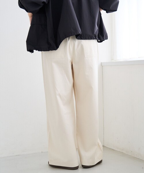 coen(コーエン)の「ドレープコットンイージーベイカーパンツ【インフルエンサー紹介アイテム】(チノパンツ・レディース・ナチュラル/オリーブ/ブラウン/ベージュ・M/L)」の9枚目の写真
