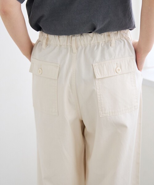 coen(コーエン)の「ドレープコットンイージーベイカーパンツ【インフルエンサー紹介アイテム】(チノパンツ・レディース・ナチュラル/オリーブ/ブラウン/ベージュ・M/L)」の11枚目の写真
