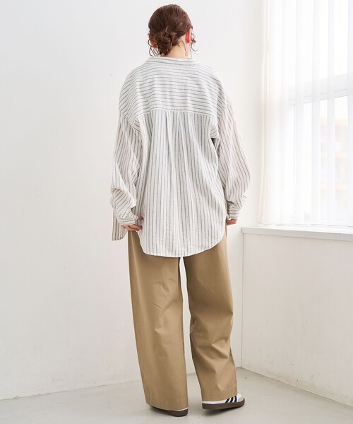 coen(コーエン)の「ドレープコットンイージーベイカーパンツ【インフルエンサー紹介アイテム】(チノパンツ・レディース・ナチュラル/オリーブ/ブラウン/ベージュ・M/L)」の14枚目の写真