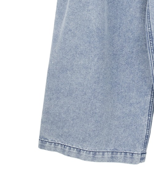 Green　Parks（グリーンパークス）の「デニムタックワイドパンツ（デニムパンツ・レディース・ブラック/ライトインディゴブルー・M/L）」の19枚目の写真