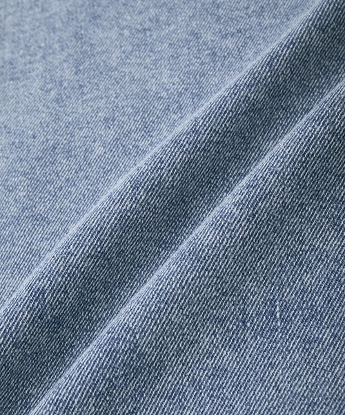 Green　Parks（グリーンパークス）の「デニムタックワイドパンツ（デニムパンツ・レディース・ブラック/ライトインディゴブルー・M/L）」の20枚目の写真