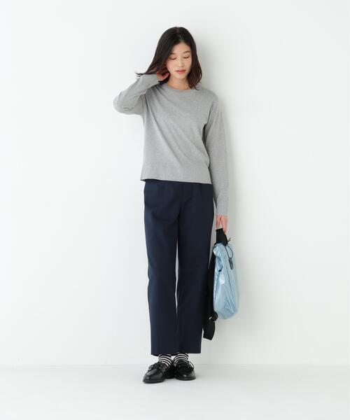 human woman(ヒューマンウーマン)の「◆【ウォッシャブル/ストレッチ素材】細身ストレッチストレートパンツ(その他パンツ・レディース・ネイビー/ベージュ・SMALL/MEDIUM/LARGE)」の22枚目の写真