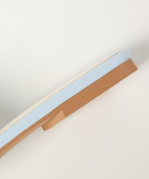 EMMEL REFINES(エメルリファインズ)の「<EMMEL REFINES>EM ギャザー フラット サンダル(サンダル・レディース・ライトブルー/ブラック/オレンジ系その他/ホワイト・L/M/S)」の8枚目の写真