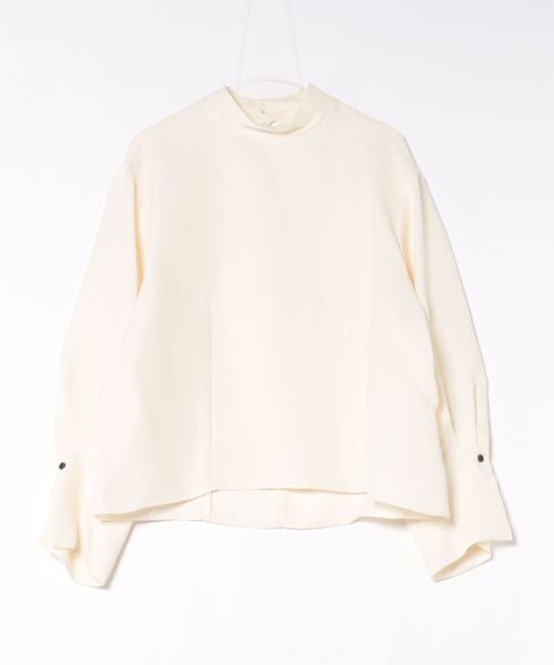 Stand Collar Cocoon Blouse