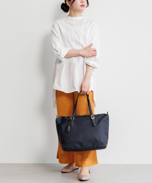 Jewelna Rose(ジュエルナローズ)の「ラヴィーナ フォールディングトートバッグ A4サイズ 16291(トートバッグ・レディース・グレー/ネイビー/ブラック・FREE)」の4枚目の写真