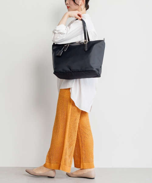 Jewelna Rose(ジュエルナローズ)の「ラヴィーナ フォールディングトートバッグ A4サイズ 16291(トートバッグ・レディース・グレー/ネイビー/ブラック・FREE)」の6枚目の写真
