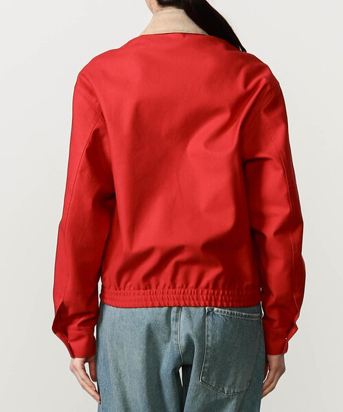SCYE BASICS(サイベーシックス)の「SCYE BASICS | コットンダック ショートジャケット WOMEN(その他アウター・レディース・レッド・36)」の4枚目の写真