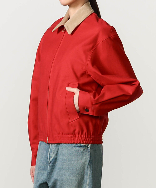 SCYE BASICS(サイベーシックス)の「SCYE BASICS | コットンダック ショートジャケット WOMEN(その他アウター・レディース・レッド・36)」の5枚目の写真