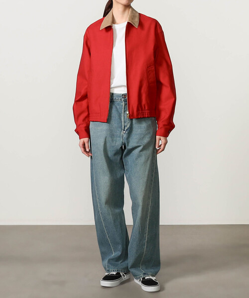 SCYE BASICS(サイベーシックス)の「SCYE BASICS | コットンダック ショートジャケット WOMEN(その他アウター・レディース・レッド・36)」の6枚目の写真