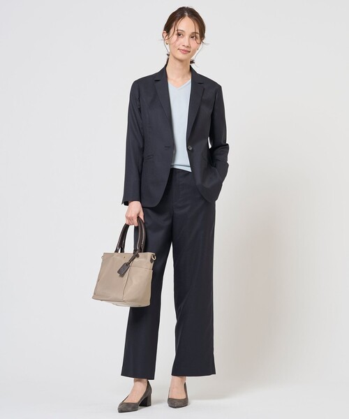 J.PRESS(ジェイプレス)の「【定番人気・セットアップ対応】OXIJEWEL ストレッチ テーラード ジャケット(テーラードジャケット・レディース・ネイビー系/シルバー系/ライトグレー系・11/9)」の9枚目の写真