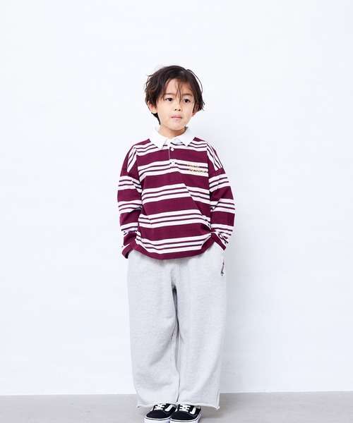 Fluffy BROTHERS(フラッフィーブラザーズ)の「カットオフ スウェットパンツ(スウェットパンツ・キッズ・グレー/ベージュ・110cm/100cm/90cm/80cm/150cm/130cm/120cm/140cm)」の4枚目の写真