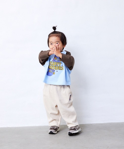 Fluffy BROTHERS(フラッフィーブラザーズ)の「カットオフ スウェットパンツ(スウェットパンツ・キッズ・グレー/ベージュ・110cm/100cm/90cm/80cm/150cm/130cm/120cm/140cm)」の22枚目の写真