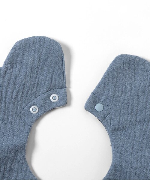 BREEZE（ブリーズ）の「スカラップガーゼスタイ（スタイ/よだれかけ・キッズ・ブルー/グレー・90）」の5枚目の写真