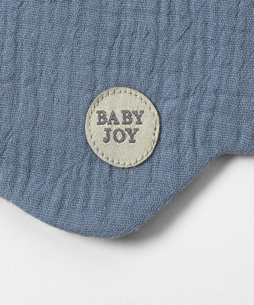 BREEZE（ブリーズ）の「スカラップガーゼスタイ（スタイ/よだれかけ・キッズ・ブルー/グレー・90）」の6枚目の写真