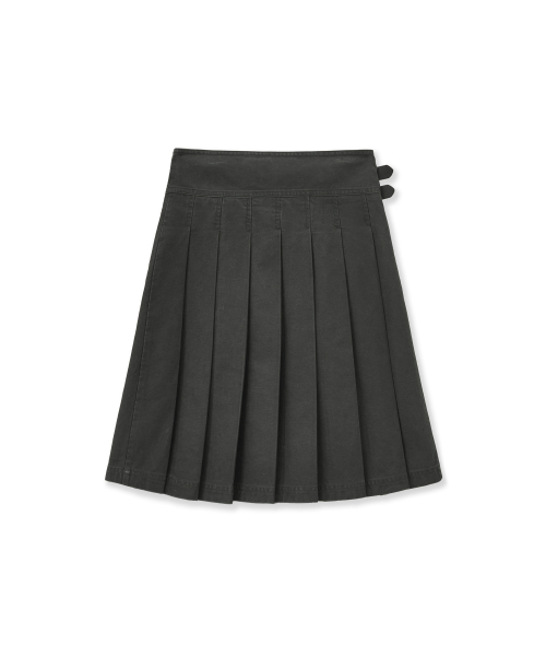 PORTERNA(ポルテナ)の「VINTAGE CHECK WRAP PLEATS SKIRT-KHAKI(スカート・レディース・その他・OS)」の9枚目の写真