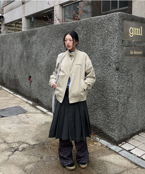PORTERNA(ポルテナ)の「VINTAGE CHECK WRAP PLEATS SKIRT-KHAKI(スカート・レディース・その他・OS)」の17枚目の写真