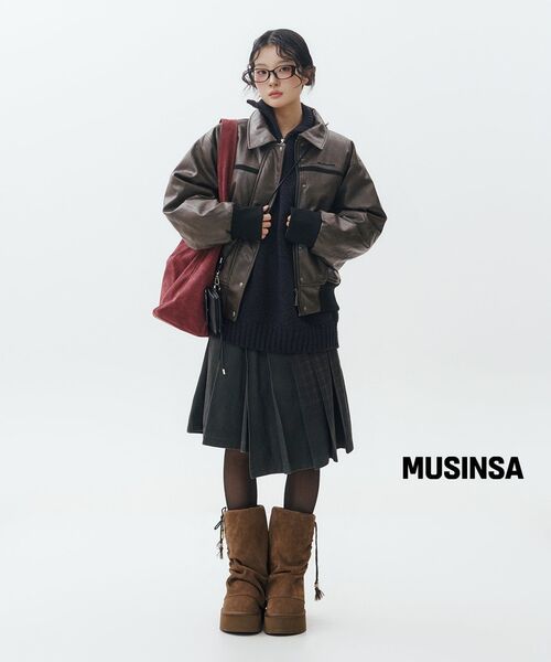 PORTERNA(ポルテナ)の「VINTAGE CHECK WRAP PLEATS SKIRT-KHAKI(スカート・レディース・その他・OS)」の22枚目の写真