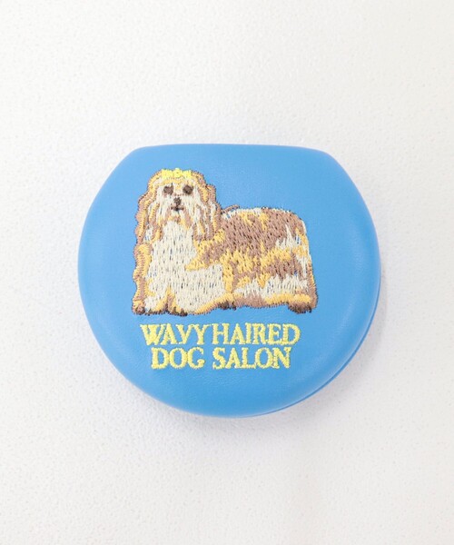 fredy emue（フレディエミュ）の「【JOli JOli/ジョリジョリ】刺しゅうラウンドケース（ポーチ・レディース・ライトブルー/シルバー/ブラウン・FREE）」の7枚目の写真