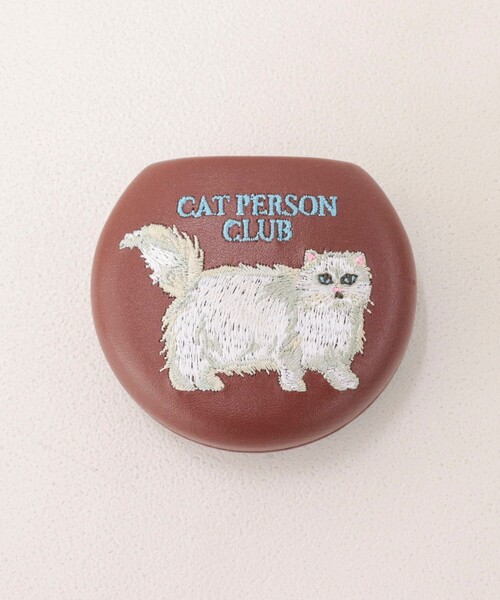 fredy emue（フレディエミュ）の「【JOli JOli/ジョリジョリ】刺しゅうラウンドケース（ポーチ・レディース・ライトブルー/シルバー/ブラウン・FREE）」の11枚目の写真