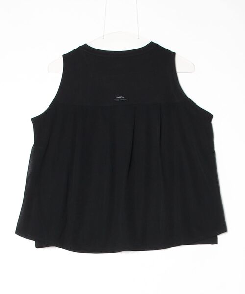 TIGORA（ティゴラ）の「ティゴラ TIGORA シアーノースリーブTシャツ（タンクトップ・レディース・ブラック/サックスブルー・S/M/L/XL）」の12枚目の写真