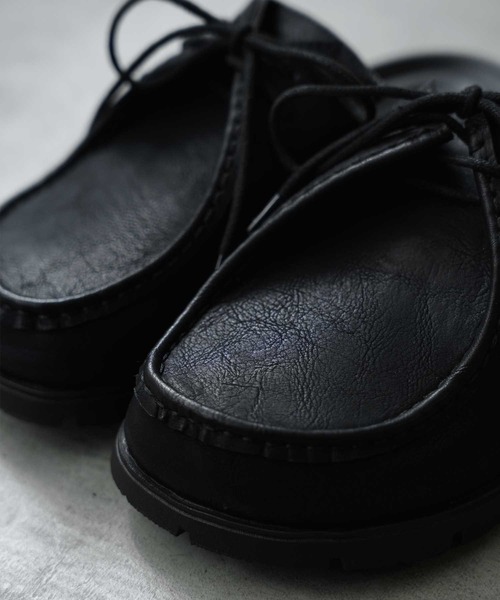 Bulue.(ブルー)の「レースアップ サボサンダル モカシン風 シルバー サボ ミュール つっかけ ローヒール(モカシン/デッキシューズ・レディース・シルバー/ブラック/キャメル・40/39/38/37)」の20枚目の写真