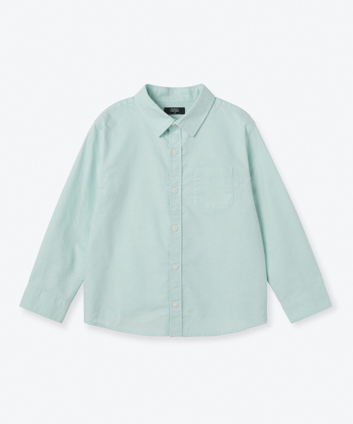 MUSINSA STANDARD KIDS（ムシンサスタンダードキッズ）の「リラックスドオックスフォードシャツ[ミント]（シャツ/ブラウス・レディース・その他・140/150/160/100/110/120/130）」の2枚目の写真