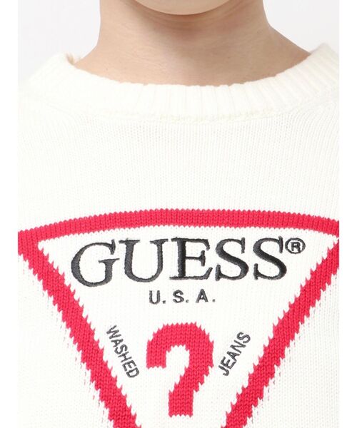 Guess(ゲス)の「GUESS GJ LS CN BIG TRIANGLE SWTR(ニット/セーター・レディース・ブラック/グレー/オフホワイト・FREE)」の8枚目の写真