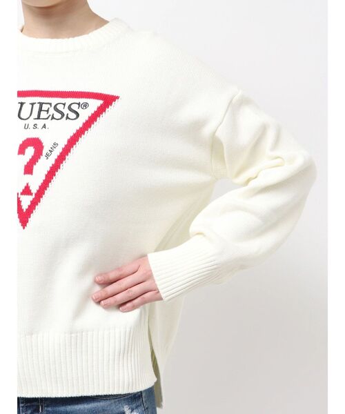 Guess(ゲス)の「GUESS GJ LS CN BIG TRIANGLE SWTR(ニット/セーター・レディース・ブラック/グレー/オフホワイト・FREE)」の7枚目の写真