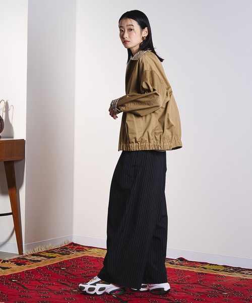 ROSE BUD（ローズバッド）の「(CREOLME)STRIPE TUCK BARREL PANTS（その他パンツ・レディース・ベージュ/ブラック・M/S）」の16枚目の写真