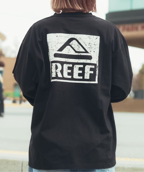 REEF(リーフ)の「REEF BOX LOGO LS T バックプリント ロンT 【2026年春夏モデル】/リーフバックプリント長袖ロンT(Tシャツ/カットソー・メンズ・ミント/ホワイト/ピンク/ブラック・X-LARGE/LARGE/MEDIUM/SMALL)」の2枚目の写真