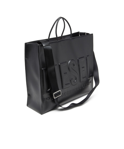 DIESEL(ディーゼル)の「メンズ ショッパーバッグ クロスボディ DSL 3D SHOPPER EW X(トートバッグ・メンズ・ブラック・FREE)」の9枚目の写真