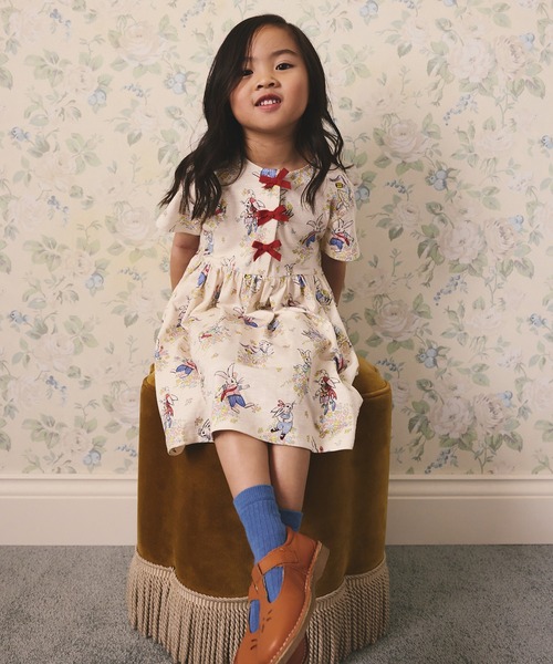 Cath Kidston(キャスキッドソン)の「キッズ リボン ワンピース Easter Bunnies(ワンピース・キッズ・アイボリー・122/110/98)」の4枚目の写真