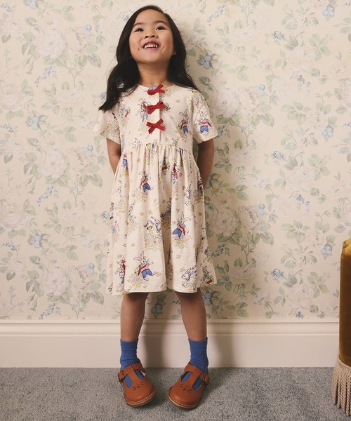 Cath Kidston(キャスキッドソン)の「キッズ リボン ワンピース Easter Bunnies(ワンピース・キッズ・アイボリー・122/110/98)」の5枚目の写真