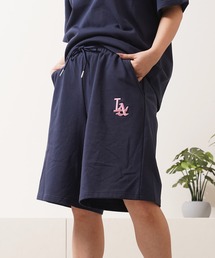 STAY GOLD | 【STAYGOLD】LA ロゴ刺繍 スウェットショートパンツ / セットアップ対応 / LA Logo Embroidered Sweat Shorts(スウェットパンツ)