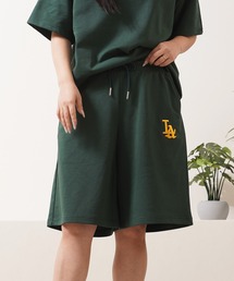 STAY GOLD（ステイゴールド）の「【STAYGOLD】LA ロゴ刺繍 スウェットショートパンツ   セットアップ対応   LA Logo Embroidered Sweat Shorts（スウェットパンツ）」