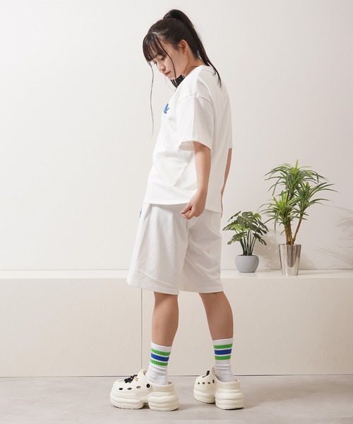 STAY GOLD（ステイゴールド）の「【STAYGOLD】LA ロゴ刺繍 スウェットショートパンツ / セットアップ対応 / LA Logo Embroidered Sweat Shorts（スウェットパンツ・レディース・グレー/ホワイト/ブラック/グリーン/ネイビー・M/L）」の19枚目の写真