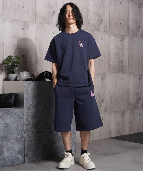 STAY GOLD（ステイゴールド）の「【STAYGOLD】LA ロゴ刺繍 スウェットショートパンツ / セットアップ対応 / LA Logo Embroidered Sweat Shorts（スウェットパンツ・レディース・グレー/ホワイト/ブラック/グリーン/ネイビー・M/L）」の10枚目の写真