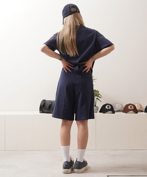 STAY GOLD（ステイゴールド）の「【STAYGOLD】LA ロゴ刺繍 スウェットショートパンツ / セットアップ対応 / LA Logo Embroidered Sweat Shorts（スウェットパンツ・レディース・グレー/ホワイト/ブラック/グリーン/ネイビー・M/L）」の8枚目の写真